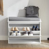 SoBuy Scarp cu clapetă și pernă pentru pantofi, culoare: alb, dimensiuni: aproximativ 62 x 46 x 26 cm FSR98-W