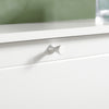 SoBuy Eșarfă cu 2 uși și 4 rafturi, culoare: alb, dimensiuni: aprox. 76 x 78 x 18 cm FSR99-W