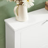 SoBuy Eșarfă cu 2 uși și 4 rafturi, culoare: alb, dimensiuni: aprox. 76 x 78 x 18 cm FSR99-W