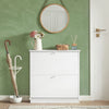 SoBuy Eșarfă cu 2 uși și 4 rafturi, culoare: alb, dimensiuni: aprox. 76 x 78 x 18 cm FSR99-W
