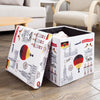 SoBuy Pouf, Cube, Trunk, Coș de rufe, Germania, FSS41-K-DE