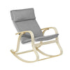 SoBuy FST15-DG Balansoar, Fotoliu balansoar, Fotoliu relaxant, Mesteacăn flexibil - Gri