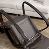 SoBuy FST20-BR Fauteuil à Bascule Berçante Relax avec Pochette Latérale Amovible