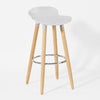 SoBuy FST35-W Tabouret de bar cuisine avec repose-pieds haute qualité