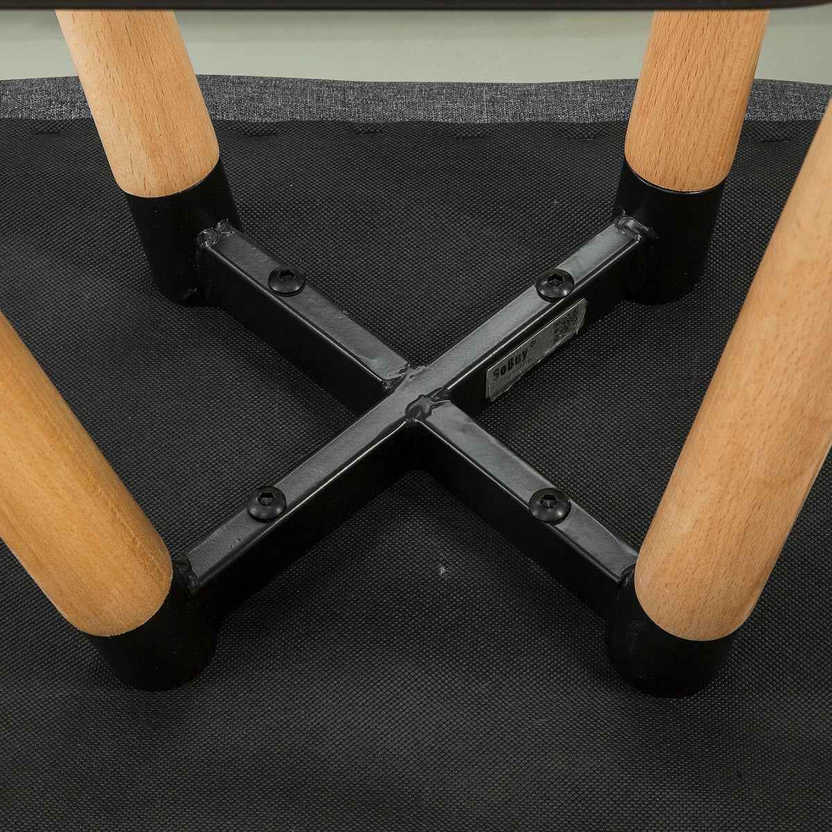 SoBuy FST50-DG Tabouret de Bar Cuisine Dossier Repose-Pieds Haute qualité