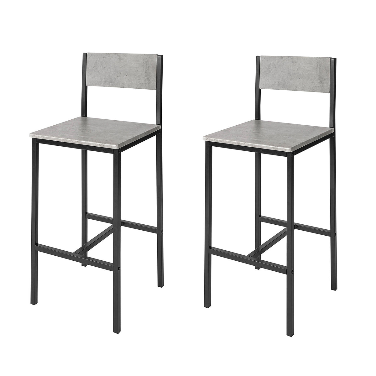 SoBuy FST53-HGx2 Set de 2 Scaune de Bar Scaune Înalte de Bucătărie Scaune de Bar