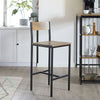 SoBuy FST53-XLx2 Set de 2 Scaune de Bar pentru Bucătărie, cu Suport pentru Picioare