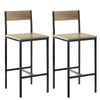 SoBuy FST53-XLx2 Set de 2 Scaune de Bar pentru Bucătărie, cu Suport pentru Picioare