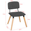SoBuy FST54-DG Cuisine Chaise de Bureau à Manger avec Dossier de Siège Rembourré