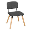 SoBuy FST54-DG Cuisine Chaise de Bureau à Manger avec Dossier de Siège Rembourré