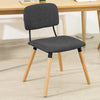 SoBuy FST54-DG Cuisine Chaise de Bureau à Manger avec Dossier de Siège Rembourré