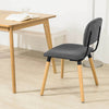 SoBuy FST54-DG Cuisine Chaise de Bureau à Manger avec Dossier de Siège Rembourré