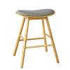 SoBuy FST57-DG Tabouret de Bar Tabouret Haut Cuisine avec Repose-Pieds et Coussin