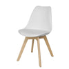 SoBuy FST58-W Scaun scandinav pentru bucătărie sufragerie cu șezut tapițat