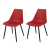 SoBuy FST60-Rx2 Set de 2 scaune de sufragerie Bucătărie Sufragerie