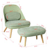 SoBuy FST63-GR Fotoliu Relax cu Taburet pentru Picioare Șezlong Living Dormitor