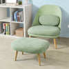 SoBuy FST63-GR Fotoliu Relax cu Taburet pentru Picioare Șezlong Living Dormitor