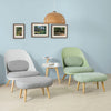 SoBuy FST63-GR Fotoliu Relax cu Taburet pentru Picioare Șezlong Living Dormitor