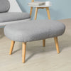 SoBuy FST63-HG Fauteuil Relax avec Repose-Pieds Tabouret Chauffeuse Salon Chambre
