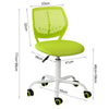 SoBuy Scaun pivotant pentru scaun de birou înălțime dormitor verde 46-58cm FST64-GR