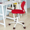 SoBuy Scaun pivotant pentru scaun de birou înălțime dormitor roșu 46-58cm FST64-R