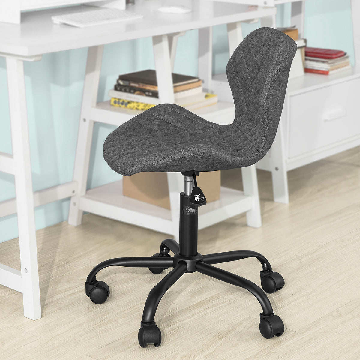 SoBuy FST65-HG Chaise de Bureau Ergonomique Fauteuil Pivotant pour Ordinateur