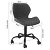 SoBuy FST65-HG Scaun de Birou Ergonomic Fotoliu Rotativ pentru Calculator