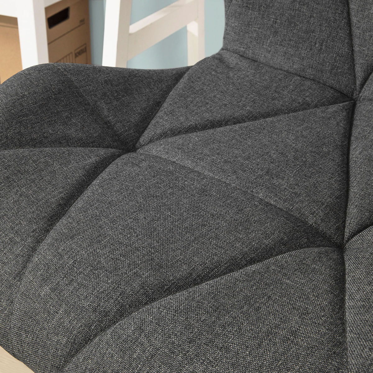 SoBuy FST66-HG Scaun de Birou Ergonomic, Scaun Rotativ Reglabil
