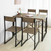 SoBuy FST67x4 Set de 4 scaune de bucătărie din metal Scaune de sufragerie cu spătar Scaun pentru restaurant