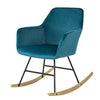 SoBuy FST68-B Scaun Balansoar cu Cotiere Fotoliu de Relaxare Picioare
