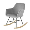 SoBuy FST68-DG Scaun Balansoar cu Cotiere Șezlong Relaxare Picioare