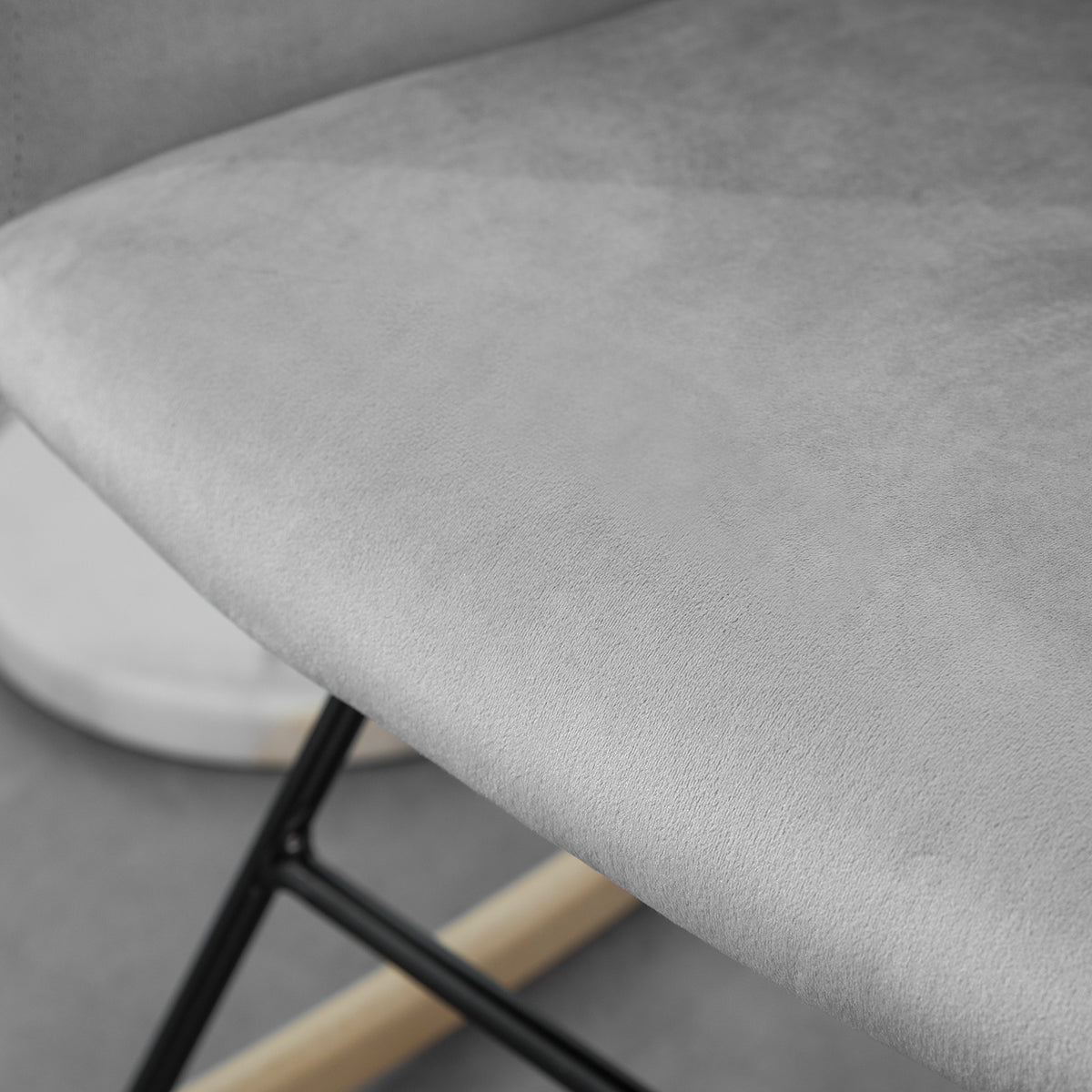 SoBuy FST68-DG Chaise à Bascule avec Accoudoirs Fauteuil de Relaxation Pieds
