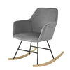 SoBuy FST68-HG Scaun balansoar cu cotiere Fotoliu de relaxare Picioare