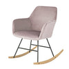 SoBuy FST68-P Scaun balansoar cu cotiere Fotoliu de relaxare Picioare