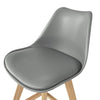 SoBuy FST69-HG Scaun de bar Scaun înalt de bucătărie Scaun de bar cu spătar