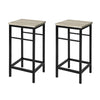 SoBuy FST71-Nx2 Lot de 2 Chaises Tabourets de Bar Cuisine avec Repose-Pieds