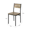 SoBuy Set de 5 bucăți de masă cu 4 scaune de luat masa bucătărie și restaurant OGT28-N-FST72-NX4