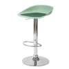 SoBuy FST75-GR Scaun de bar de design, scaun rotativ la 360°, reglabil pe înălțime, cu suport pentru picioare