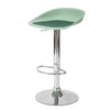 SoBuy FST75-GR Scaun de bar de design, scaun rotativ la 360°, reglabil pe înălțime, cu suport pentru picioare