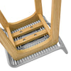 SoBuy FST76-HG Scaun de Bar Design Scaun de Bar Bucătărie cu Suport pentru Picioare Bază din Lemn de Stejar