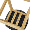 SoBuy FST79-SCH Tabouret de Bar Design Chaise Haute de Bar Cuisine avec Repose-Pieds et Piètement en Bois de Chêne Haute Qualité