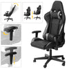 SoBuy FST82-Sch Scaun Gaming Scaun Gamer Ergonomic Scaun de Birou Rotativ -Înălțime Reglabilă