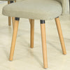 SoBuy FST84-MI x2 Lot de 2 Chaises de Salle à Manger Chaise de Cuisine Chaise de Visiteur avec Dossier et Assise Rembourée