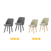SoBuy FST84-HG x2 Set de 2 Scaune de Sufragerie Scaun de Bucătărie Scaun pentru Vizitatori cu Șezut Tapițat