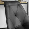 SoBuy FST85-SCH Chaise de Bureau Ergonomique Chaise Pivotante Chaise pour Ordinateur, Assise en Cuir PU, Hauteur Réglable 43-53cm