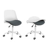 SoBuy FST87-W Chaise de Bureau Ergonomique Dossier Pliant Fauteuil Pivotant Chaise pour Ordinateur