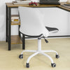 SoBuy FST87-W Chaise de Bureau Ergonomique Dossier Pliant Fauteuil Pivotant Chaise pour Ordinateur