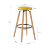 SoBuy FST89-G Scaun de Bar Design cu Suport pentru Picioare Scaun de Bar Taburet de Contor
