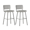 SoBuy FST90-DGx2 Set de 2 Scaune de Bar Design Scaun Înalt de Bistrou cu Spătar și Suport pentru Picioare, Scaun de Blat, Scaun de Bar