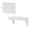 SoBuy FWT05-W Bureau Table de Cuisine Table Murale Rabattable en Bois 75×60cm, Blanc